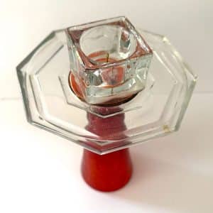 bougeoir en verre de réemploi
