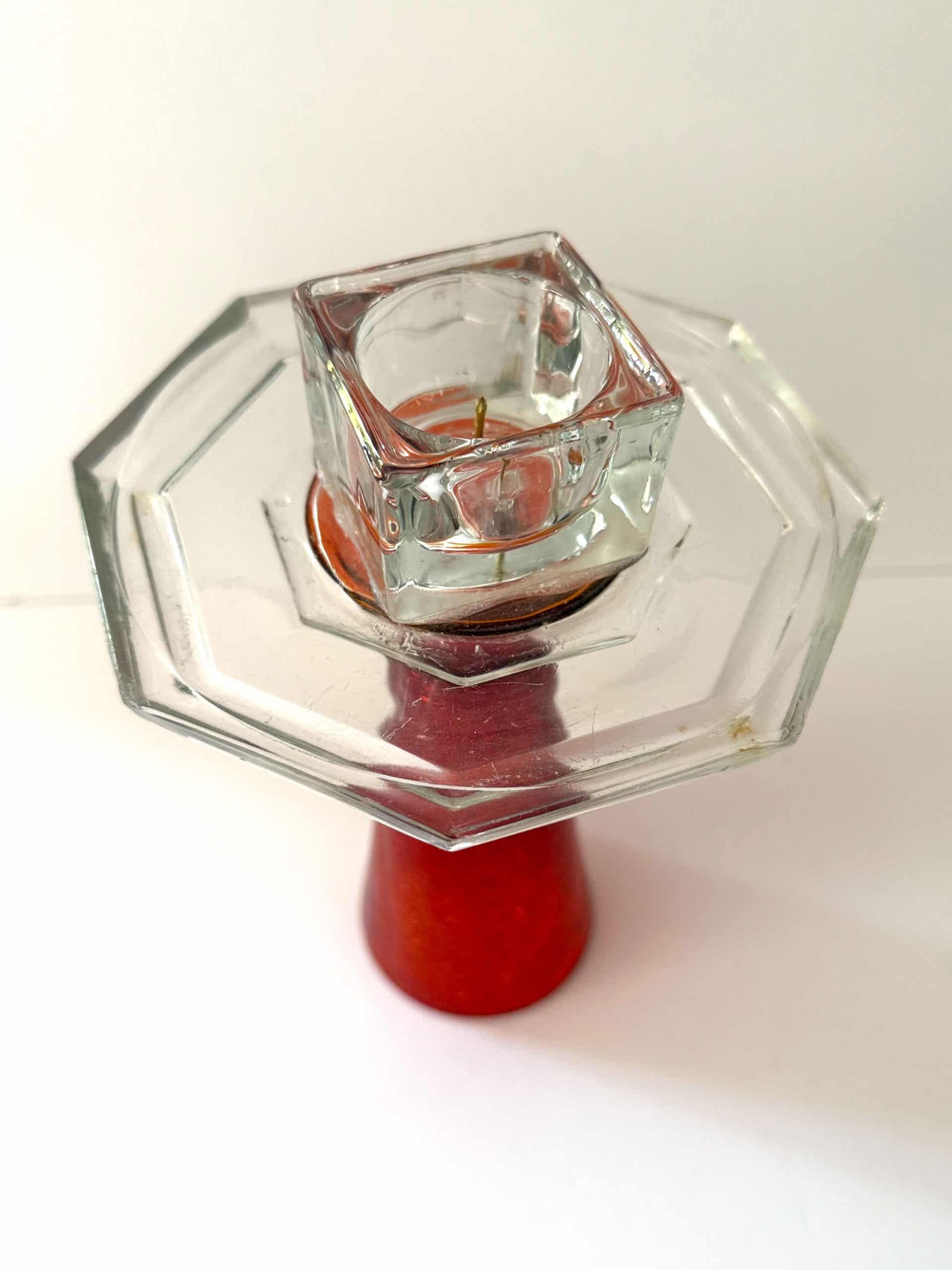 Bougeoir CoCo 1 bougeoir en verre de réemploi